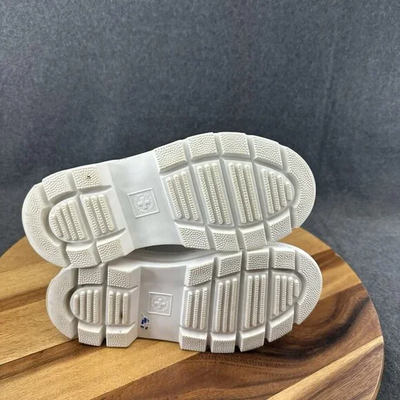 Dr. Martens Air Wair Combs Womens Size 5 White Combat Canvas Lace Up Ankle Boots - Picture 9 of 10